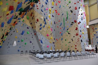 『NOBARIA CLIMBING GYM／ノバリア クライミング ジム』　が7月8日に竣工式が行われ、プレオープンしました。